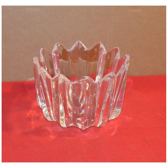 Orrefors Candy Nut Bowl Serving Dish Fluted Pattern Swedish Crystal ~4-3/4" d - Picture 1 of 3